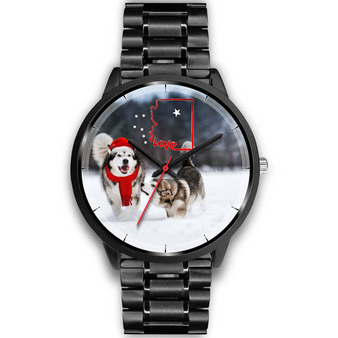 Alaskan Malmute Arizona Christmas Special Wrist Watch-Free Shipping