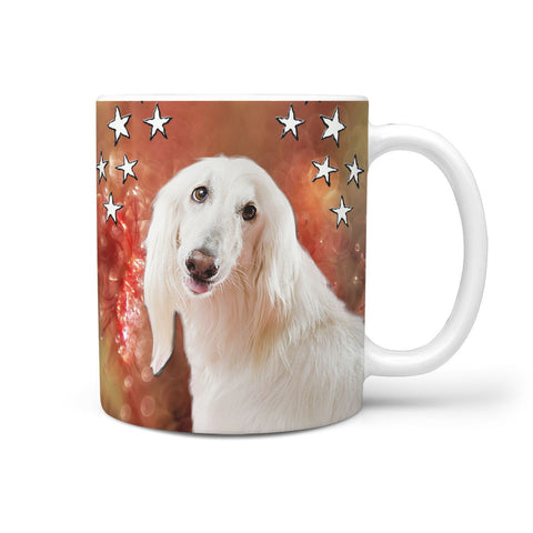 Afghan Hound Print 360 White Mug