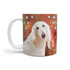 Afghan Hound Print 360 White Mug