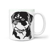 Rottweiler Dog Vector Print 360 Mug