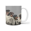 Rottweiler Dog Mount Rushmore Print 360 Mug