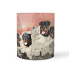 Amazing Rottweiler Dog Mount Rushmore Print 360 Mug