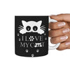 Cute Cat Face Print 360 White Mug
