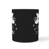Cute Cat Face Print 360 White Mug