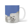 Maltese Dog Rushmore Mount Print 360 White Mug