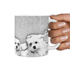 Cute Maltese Dog Rushmore Mount Print 360 White Mug