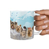 Cute Yorkie Mount Rushmore Print 360 Mug