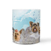 Cute Yorkie Mount Rushmore Print 360 Mug