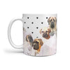 English Mastiff Mount Rushmore Print 360 White Mug
