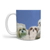 Shih Tzu Mount Rushmore Print 360 White Mug