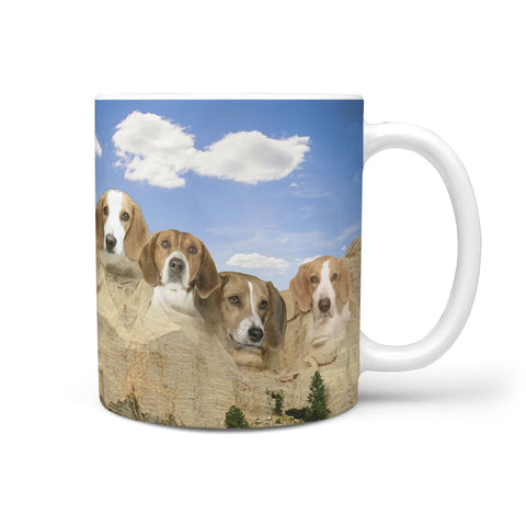 American Foxhound Mount Rushmore Print 360 Mug