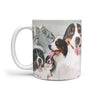 Bernese Mountain Dog Mount Rushmore Print 360 White Mug