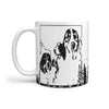 Bernese Mountain Dog Art Mount Rushmore Print 360 White Mug