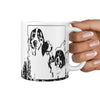 Bernese Mountain Dog Art Mount Rushmore Print 360 White Mug