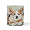 Pembroke Welsh Corgi Print 360 White Mug