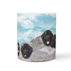 Amazing Newfoundland Dog Mount Rushmore Print 360 White Mug