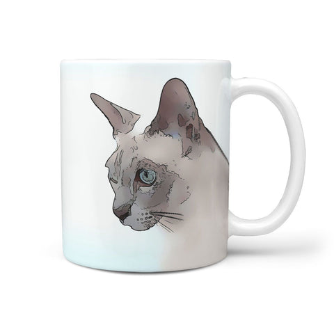 Tonkinese Cat Print 360 White Mug