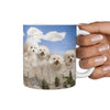 Bichon Frise Mount Rushmore Print 360 White Mug