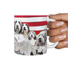 Bearded Collie Mount Rushmore Print 360 White Mug