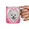 Pomeranian Dog Print 360 White Mug