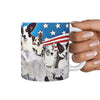 Cute Cardigan Welsh Corgi Mount Rushmore Print 360 White Mug