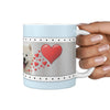 Cute Samoyed Dog Print 360 White Mug