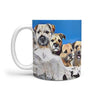 Border Terrier Mount Rushmore Print 360 White Mug