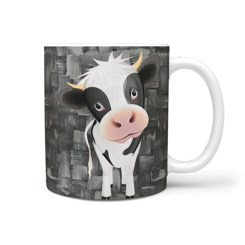 Cute Cow Print 360 White Mug