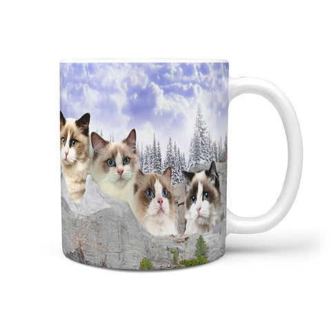 Ragdoll Cat Mount Rushmore Print 360 Mug