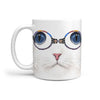 Cute Cat Print 360 White Mug