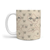 Butterfly Eyes Print 360 White Mug