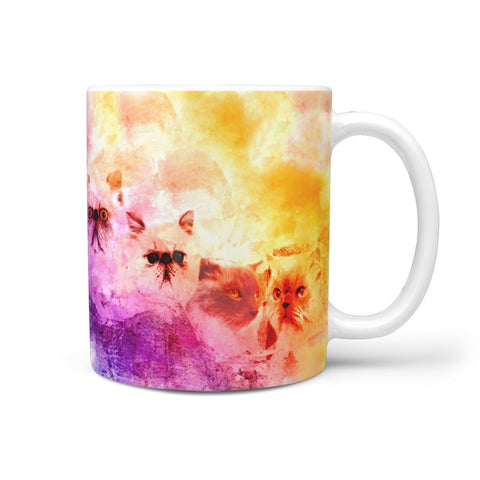 Himalayan Cat Painting Mount Rushmore Print 360 Mug