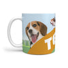 Cute Beagle Texas Print 360 White Mug