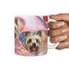 Cute Yorkie Print 360 White Mug