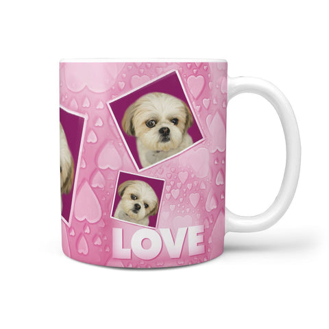 Shih Tzu Dog Love Print 360 White Mug