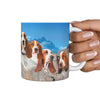 Basset Hound On Mount Rushmore Print 360 Mug