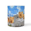 Cute Yorkshire Dog On Mount Rushmore Print 360 Mug