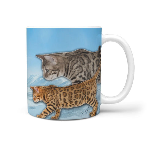 Cute California Spangled Cat Print 360 Mug