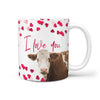 Simmental Cattle (Cow) Print 360 White Mug