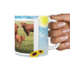 Brangus Cattle (Cow) Print 360 White Mug