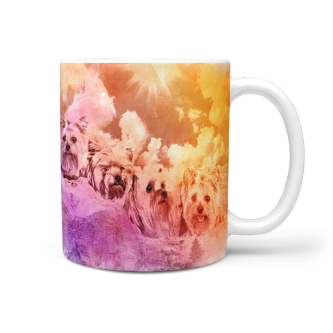 Cute Yorkie Color Art Mount Rushmore Print 360 Mug