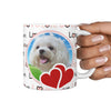 Cute Maltese Print 360 White Mug