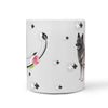 Norwegian Elkhound Dog Print 360 White Mug