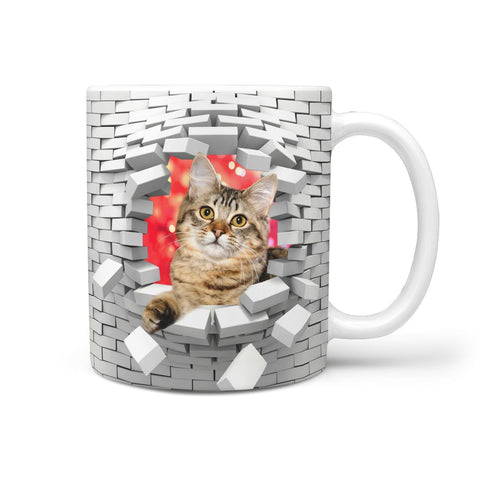 Lovely American Bobtail Cat Print 360 Mug