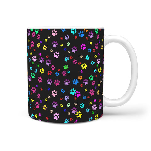 Colorful Paws Print Limited Edition 360 Mug