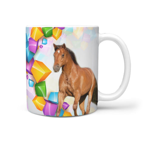 Missouri Fox Trotter Horse Print 360 White Mug