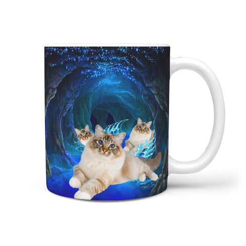 Cute Birman Cat Print 360 Mug