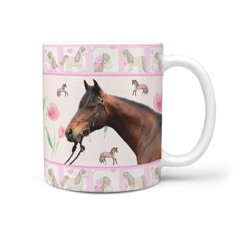 Australian Stock Horse Print 360 White Mug