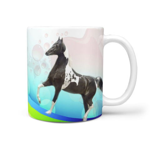 National Show Horse Print 360 White Mug