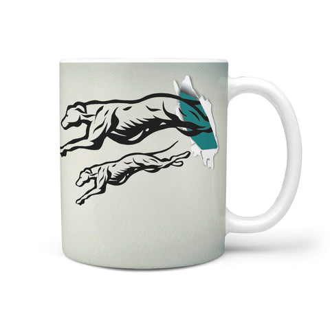 Greyhound Dog Vector Print 360 Mug